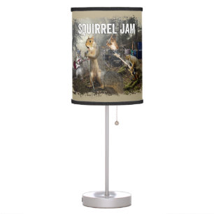 Squirrel Jam - funny rock band Table Lamp