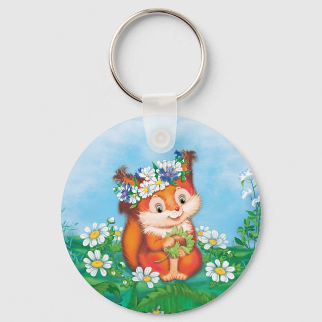 Squirrel Keychain (Front)