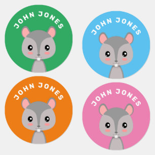 Squirrel Kids' Labels