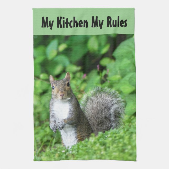 Squirrel  kitchen towel (Vertical)