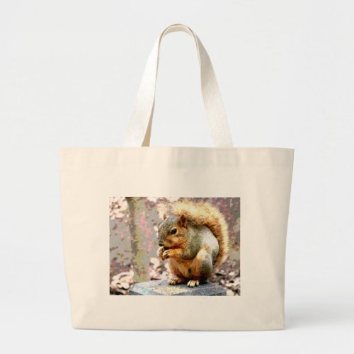 Squirrel Large Tote Bag