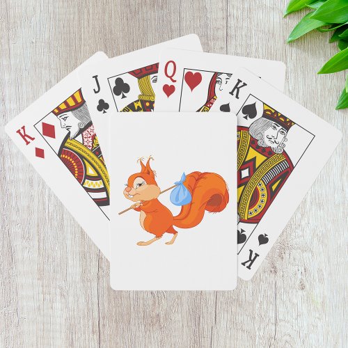 Squirrel Leaving Home Playing Cards