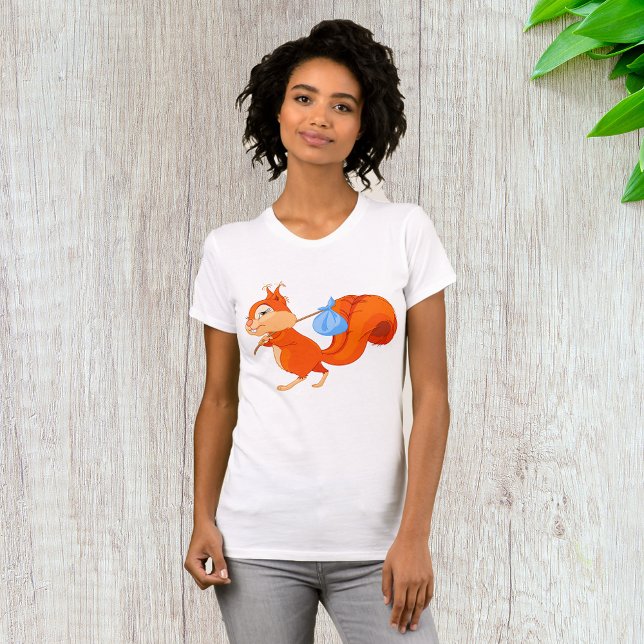Squirrel Leaving Home Womens T-Shirt (Creator Uploaded)