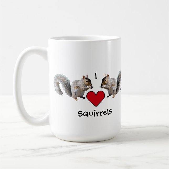 Squirrel Love Coffee Mug (Left)