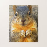 Squirrel Love_ Jigsaw Puzzle<br><div class="desc">A cute squirrel with and expression. Squirrel of love products.</div>