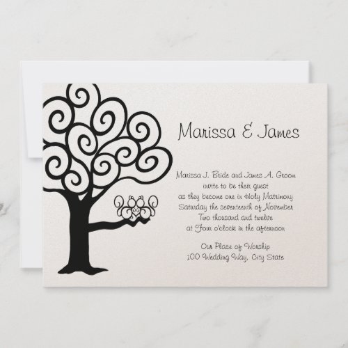 Squirrel Love Wedding Personalized Invites