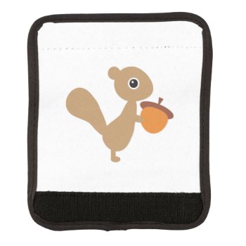 Squirrel Luggage Handle Wrap by imaginarystory at Zazzle