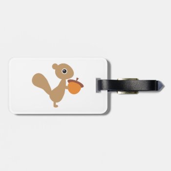 Squirrel Luggage Tag by imaginarystory at Zazzle