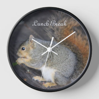 Squirrel "Lunch Break" Clock