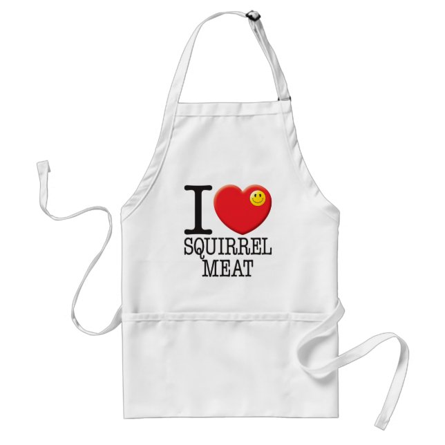 Squirrel Meat Adult Apron (Front)