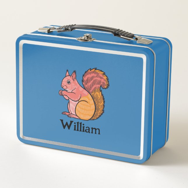 Squirrel Metal Lunch Box (Front)