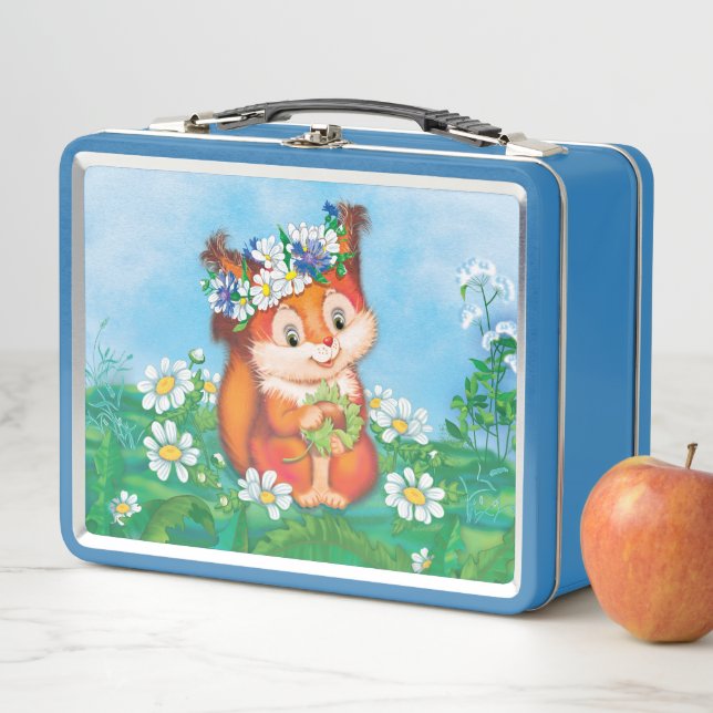 Squirrel Metal Lunch Box (In Situ)