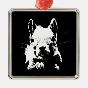 Squirrel Metal Ornament