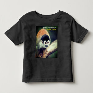Squirrel monkey in tree toddler t-shirt