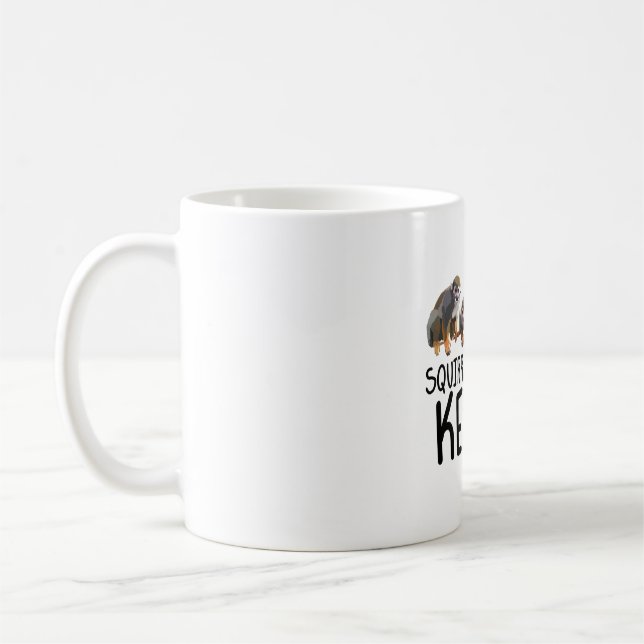 Squirrel Monkey Keeper Coffee Mug (Left)