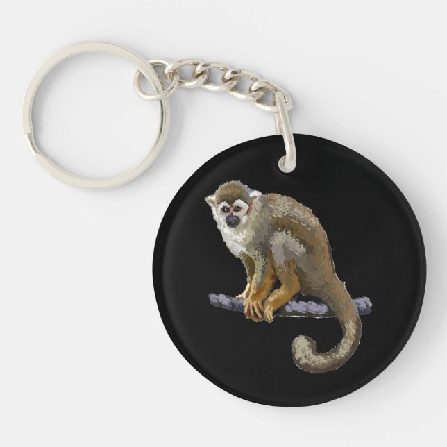 Squirrel Monkey Keychain (Front)