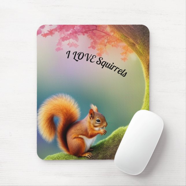 Squirrel  mouse pad (With Mouse)