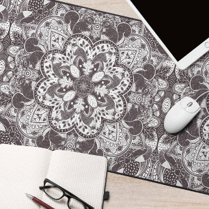 Squirrel Nature Mandala Desk Mat