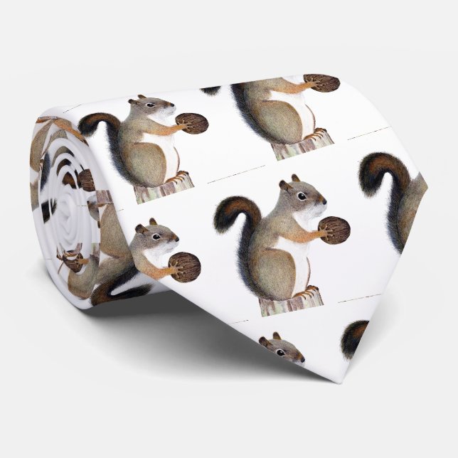 Squirrel Neck Tie (Rolled)