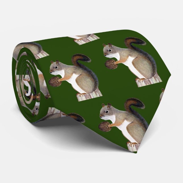 Squirrel Neck Tie (Rolled)