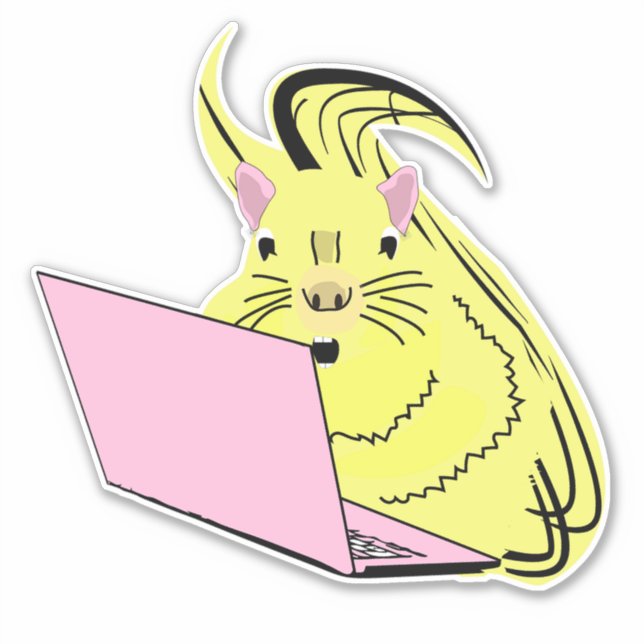 Squirrel nerd sticker (Front)