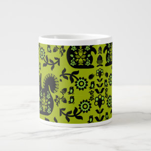 Squirrel Nordic Scandinavian Folk Art Giant Coffee Mug