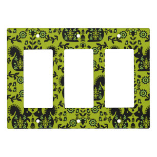 Squirrel Nordic Scandinavian Folk Art       Light Switch Cover
