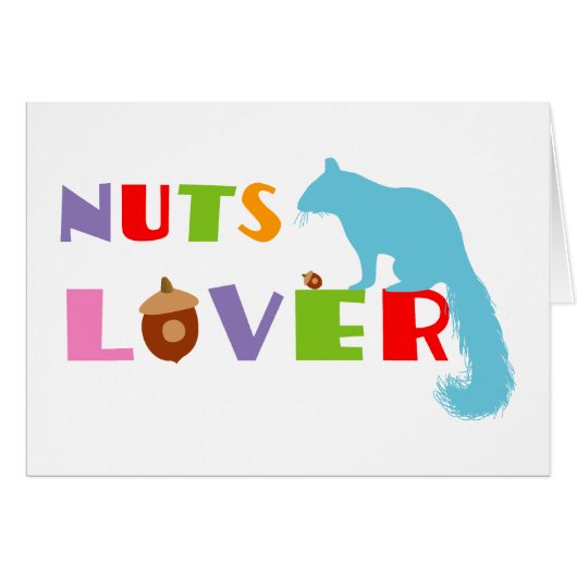 Squirrel Nuts Lover Cards (Front Horizontal)