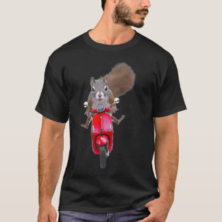 Squirrel On A Scooter T-Shirt