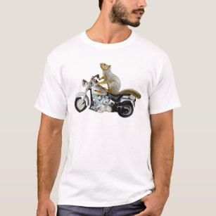 Squirrel on Motorcycle T-Shirt
