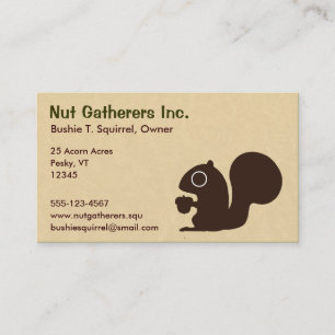 Squirrel on Parchment Business Card