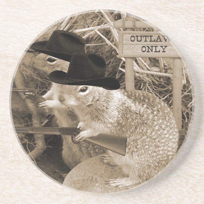 Squirrel Outlaws In The Old West Coaster