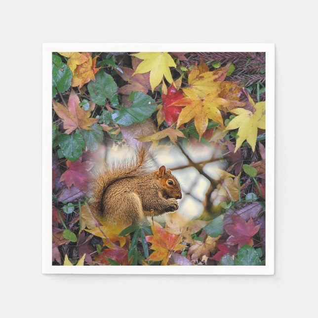 Squirrel Paper Napkins (Front)