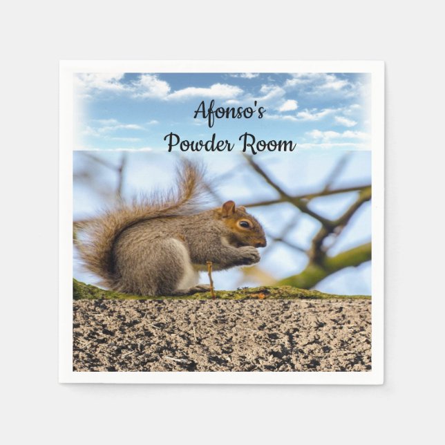 Squirrel Paper Napkins (Front)