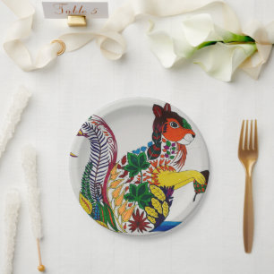Squirrel Paper Plate