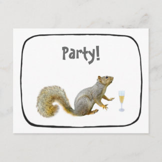 Squirrel Party Invitation