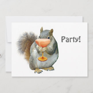 Squirrel Party Invitation