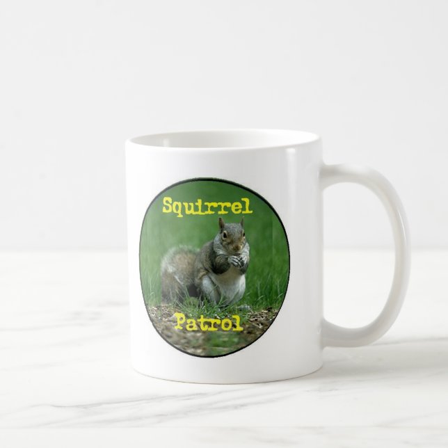 squirrel patrol coffee mug (Right)
