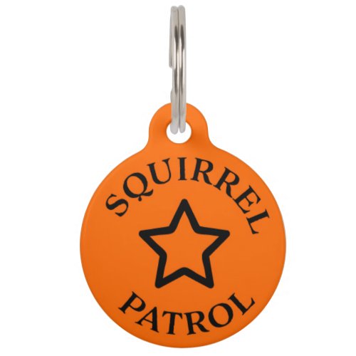 Squirrel Patrol Pet ID Tag