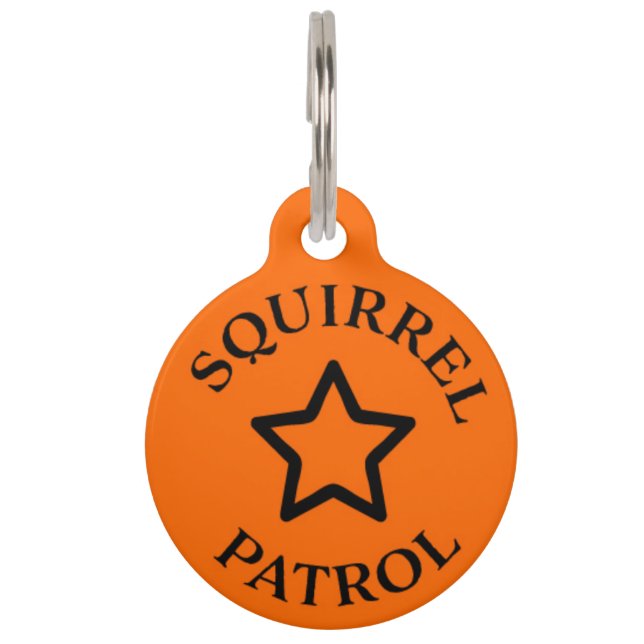 Squirrel Patrol Pet ID Tag (Front)