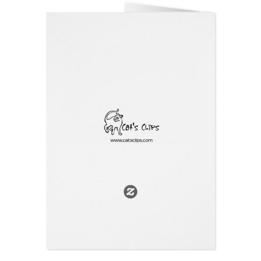 Squirrel Peach Blossom Card (Back)