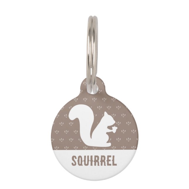 Squirrel Pet ID Tag (Front)