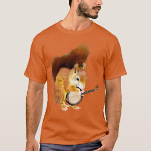 Squirrel Playing Banjo T-Shirt