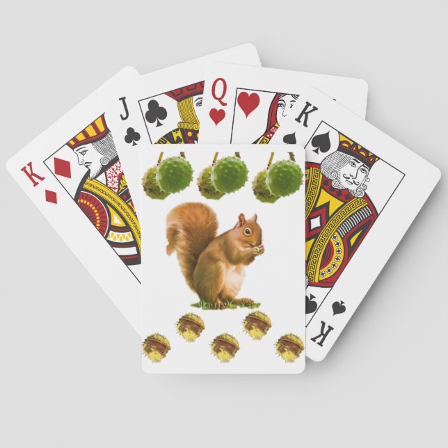 Squirrel Playing Card Deck (Back)