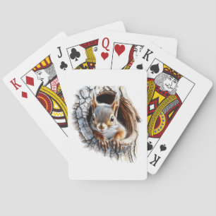 Squirrel Playing Cards