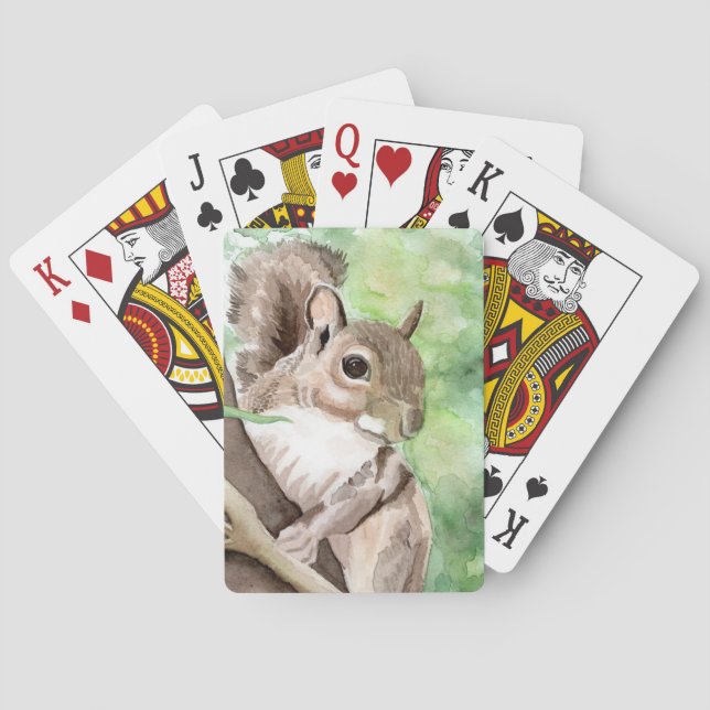 Squirrel Playing Cards Rummy Poker (Back)
