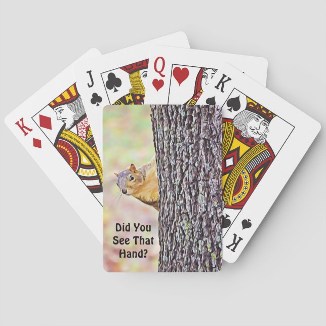 Squirrel Playing Cards That Hand (Back)