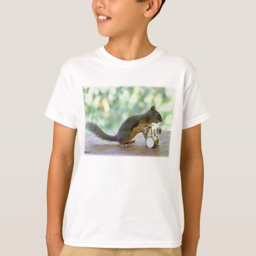 Squirrel Playing Drums T_Shirt
