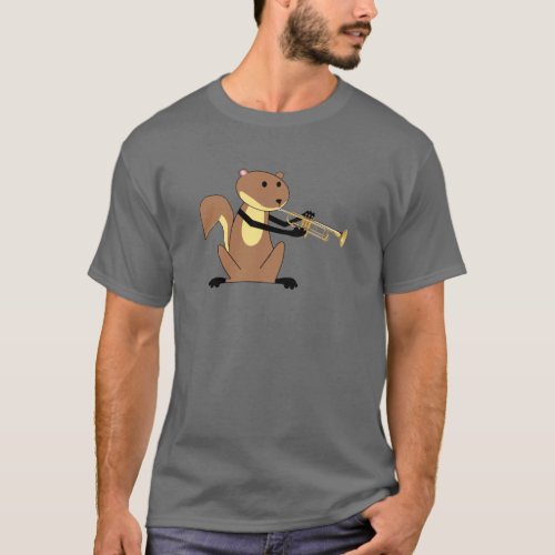 Squirrel Playing the Trumpet T_Shirt