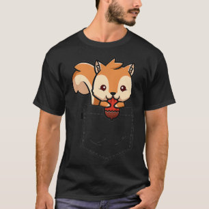 Squirrel Pocket Funny Squirrel Kid Lover Kawaii T-Shirt